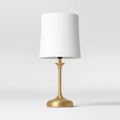 Metal Stick Lamp Mini Lamp (Includes LED Light Bulb)Brass - Threshold™