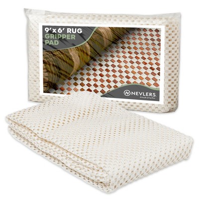 Nevlers White Non Slip Rug Pad for Hard Surface Flooring