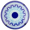 Northlight 19" Blue Sun Mosaic Glass Patio Side Table - image 3 of 4