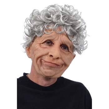 Auntie, Old African-American Lady Old Woman Latex Face Mask 