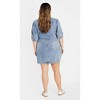 Women's Plus Size Remi Denim Dress - light wash | CITY CHIC - 3 of 4