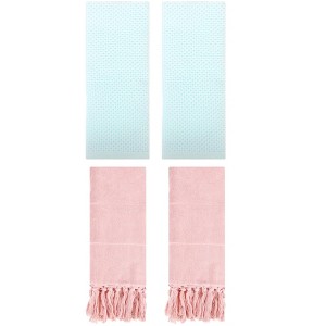 REGALWOVEN 4 Pcs Cotton Bathroom Hand Towels for Spa, Hotel - 1 of 4