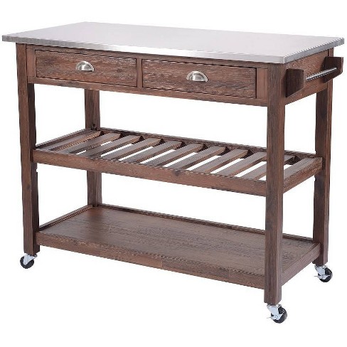 Sonoma Kitchen Cart With Stainless Steel Top - Boraam : Target