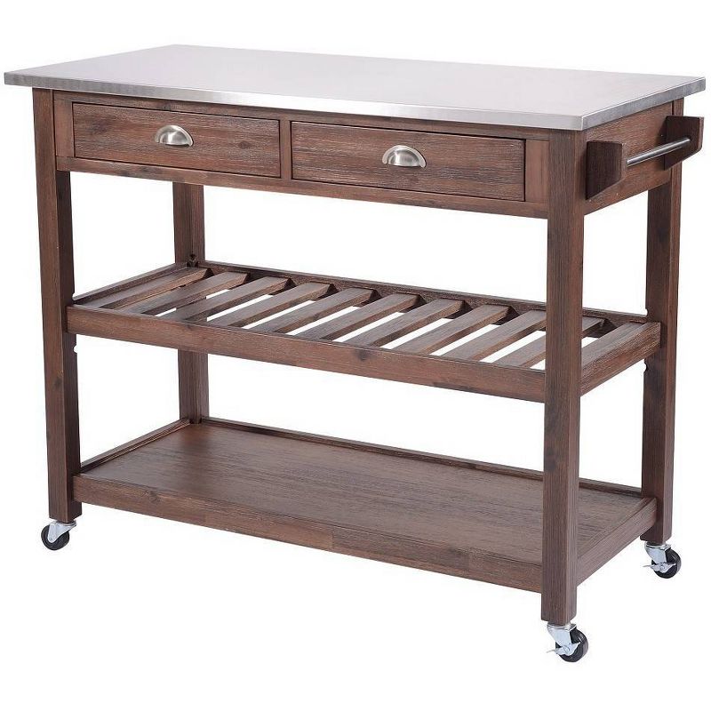 Sonoma Kitchen Cart with Stainless Steel Top  - Boraam, 1 of 6