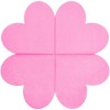 Blue Panda 50-Pack Hot Pink Heart Shaped Disposable Cocktail Paper Napkins for Valentines Party Supplies - 4 of 4