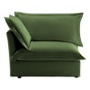 Modern Chenille Fabric Single Sofa With 1 Big Back Cushion And 2 Big Pillows,Single Couch,Slipcovered Chair-Maison Boucle - 2 of 4