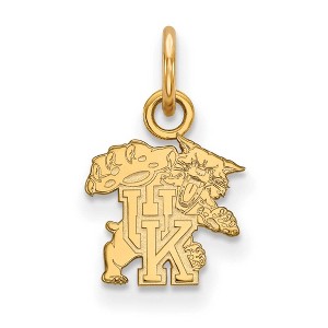 Black Bow Jewelry 10k Yellow Gold Kentucky Wildcats NCAA Extra Small Pendant - 1 of 3