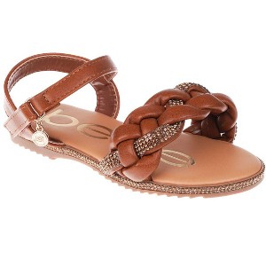bebe Girls' Sandals - Comfy Open Toe Dress Sandals, Fancy and Sparkly Sandals for Little Girls and Big Girls - 1 of 4