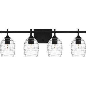 Quoizel Lighting Lucy 4 - Light Vanity in  Matte Black - 1 of 4