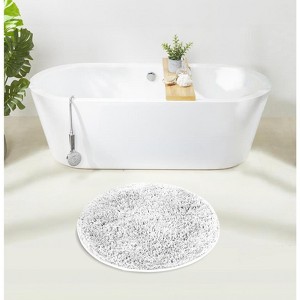 Haven Collection Bathroom Rug 100% Polyester Tufted Bath Mat, Non-Slip TP Rubber Backing, Machine Washable Bath Rug - 1 of 2