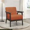 NicBex Polyester Accent Chair,Upholstered Living Room Chairs with High Back and Rubberwood Legs,Modern Armchair,Club Chairs for Living Room - 2 of 4