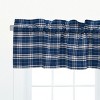 C&F Home Max Plaid Navy Blue Valance Collection - 2 of 3