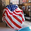 Tirrinia US Flag Fleece Throw Blanket, Super Soft Cozy Fleece Plush Throw TV Blanket, Patriotic Living Room Decor Blanket for Memorial Day - 4 of 4