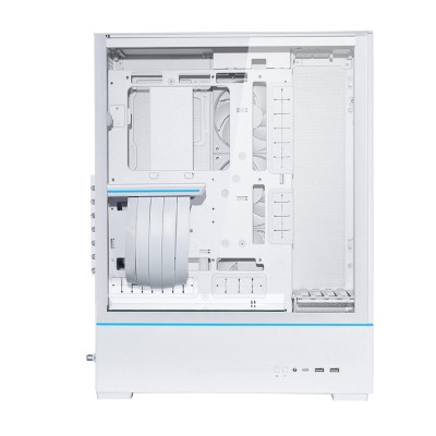 White Steel Tempered Glass ATX Gaming Tower Case