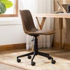 LOVMOR 31"Cesena Faux Leather 360 Swivel Air Lift Office Chair,Gray - 3 of 4