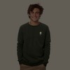 Dalix Lightning (Glow in the Dark) Embroidered Crewneck Fleece Sweatshirt Pullover Mens - 2 of 4