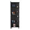Chery Life Corner Cabinet, Five Open Shelves, Single Door - 3 of 4