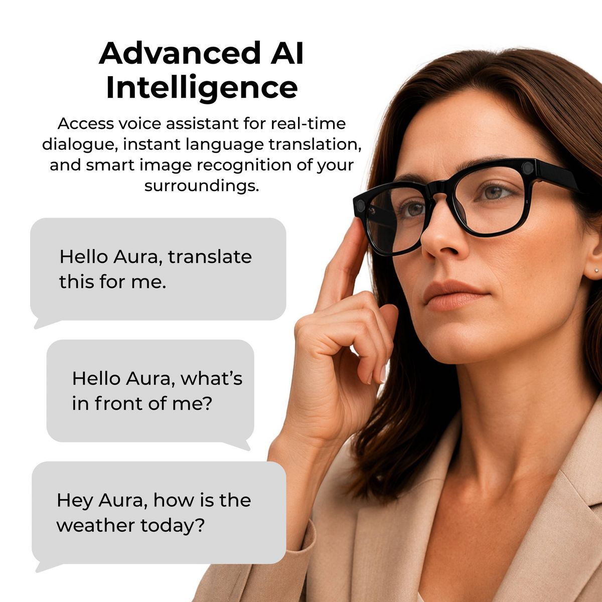 iTOUCH Aura Pro Smart Glasses - thumbnail 4