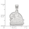 Black Bow Jewelry 14k White Gold Miami Redhawks NCAA Medium Pendant - 2 of 3