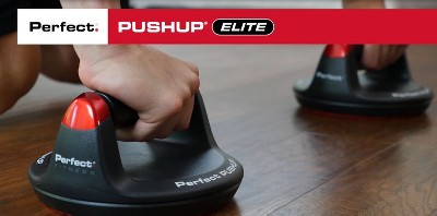 Perfect Pushup Elite, Anti-Slip Rotating Handles Prevent Wrist and Elbow  Strain
