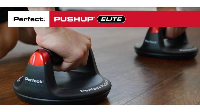 Perfect Fitness Push-Up Elite - Black/Red, 2 of 8, play video