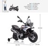 Jojoka 12V Kids Ride-On Motorcycle with Training Wheels, LED Lights & Music, Electric Ride-On Toy for Boys & Girls - 2 of 4