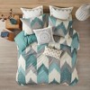 Gulches Full/Queen 3 Piece Duvet Cover Mini Set,Multicolored Green - 3 of 4