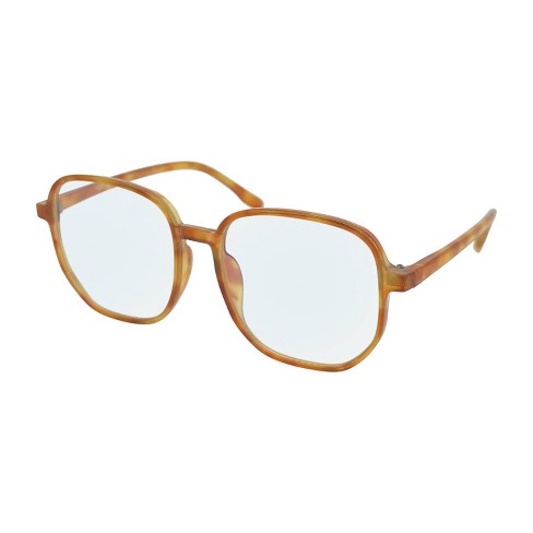 Tortoise Print Square Blue Light Filtering Glasses - Wild Fable™ Orange :  Target