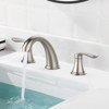 COZONY 3 Hole Bathroom Sink Faucet, Pop Up Drain with Hot Cold Water Lines - 2 of 4