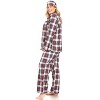 Women's Plus Size Three-Piece Pajama Set - White Mark - 3 of 3