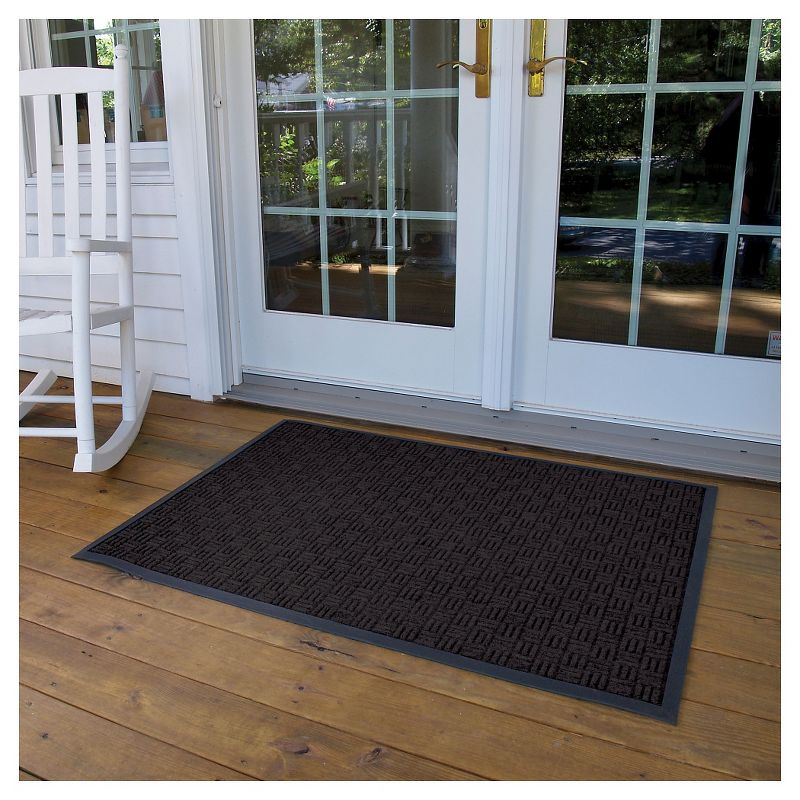 3&#39;x5&#39; Solid Doormat Charcoal - HomeTrax, 2 of 5
