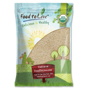 Organic Sesame Seeds - Hulled, Non-GMO, Kosher, Raw, Vegan - 1 of 4