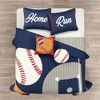 Baseball Game Reversible Oversized Quilt Set - Lush Décor - 2 of 4