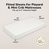 KeaBabies Mini Crib Sheets for Baby Girls, Boys, 2-Pack Soothe Pack and Play Sheets Fitted, Organic Pack N Play Mattress Sheet - 3 of 4