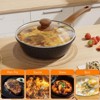 YASHE Nonstick Frying Pan with Lid, White Granite Nonstick Skillet, Omelet and Egg Pan, PFOS & PFOA Free - 2 of 4