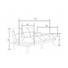 FURNIinspire Convertible Folding Modern sofa Bed, Cream, 67"*16"*32" - 2 of 4