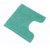 Home Mart Goods Turquoise Soft Cozy Plush Chenille Contour Bath Mat Bathroom Rug - 3 of 4