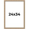 PosterPalooza | 24x34 Modern Bamboo Picture Frame, UV Acrylic, 5 Finishes - 2 of 4