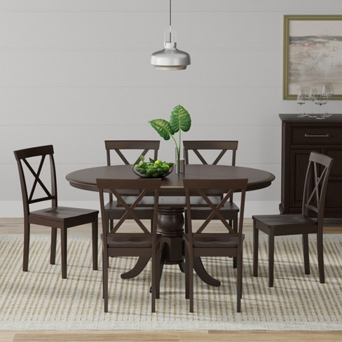 Dining room set discount with butterfly leaf