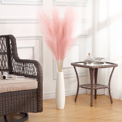 4 PCs Extra Large Faux Pampas Grass Decor, 44 Inch Large Tall Fluffy Artificial Pampas Grass