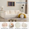 Gericco 113" Boneless Sectional Cloud Couch Sofa Bed for Living Room, Modular Modern Lounge 3 Seater Couches with Chaise, No Assemble - 4 of 4