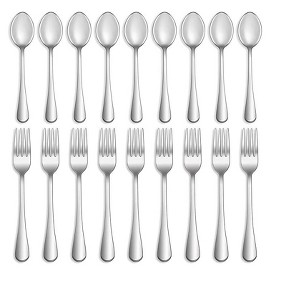 Aoibox 16-Piece Stainless Steel Flatware Set, Mirror Polished Forks and Spoons for Home, Kitchen, and Restaurant Use, Dishwasher Safe - 1 of 4