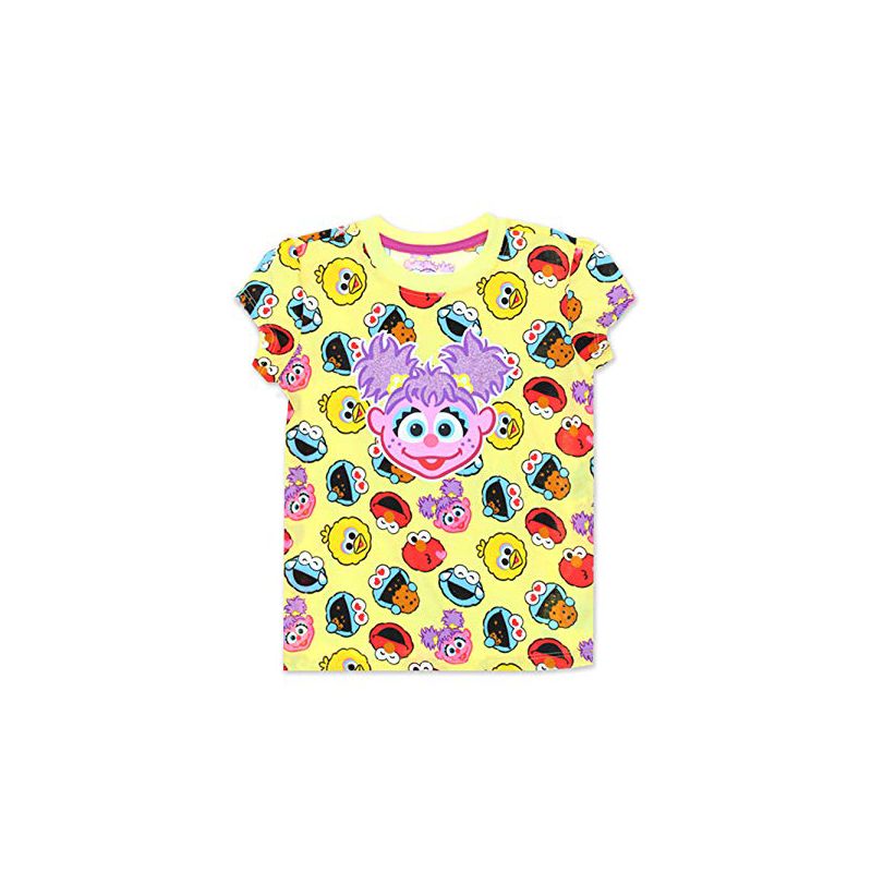 Sesame Street Girl's Abby Cadabby Cap Sleeve Graphic Tee Shirt For Infants, 1 of 8