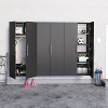 3pc Hangups 108" Storage Cabinet with 10 Compartments Black - Prepac - 4 of 4