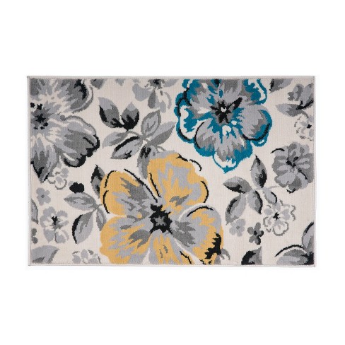 World Rug Gallery Modern Floral Design Cream 2' X 3' Area Rug : Target