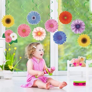 Empire DigiLabs Plastic Flower Swirl Hanging Decoration - 1 of 3