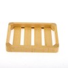 Unique Bargains Square Soap Dish 5.2"x3.43"x0.71" Brown 1 Pc - 3 of 4