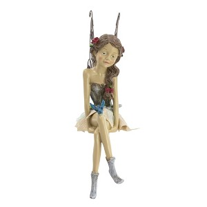 Design Toscano Fannie, The Fairy Sitting Statue - 1 of 4