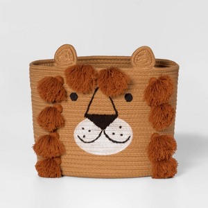 Lion Kids' Coiled Rope Basket - Pillowfort™ - 1 of 4