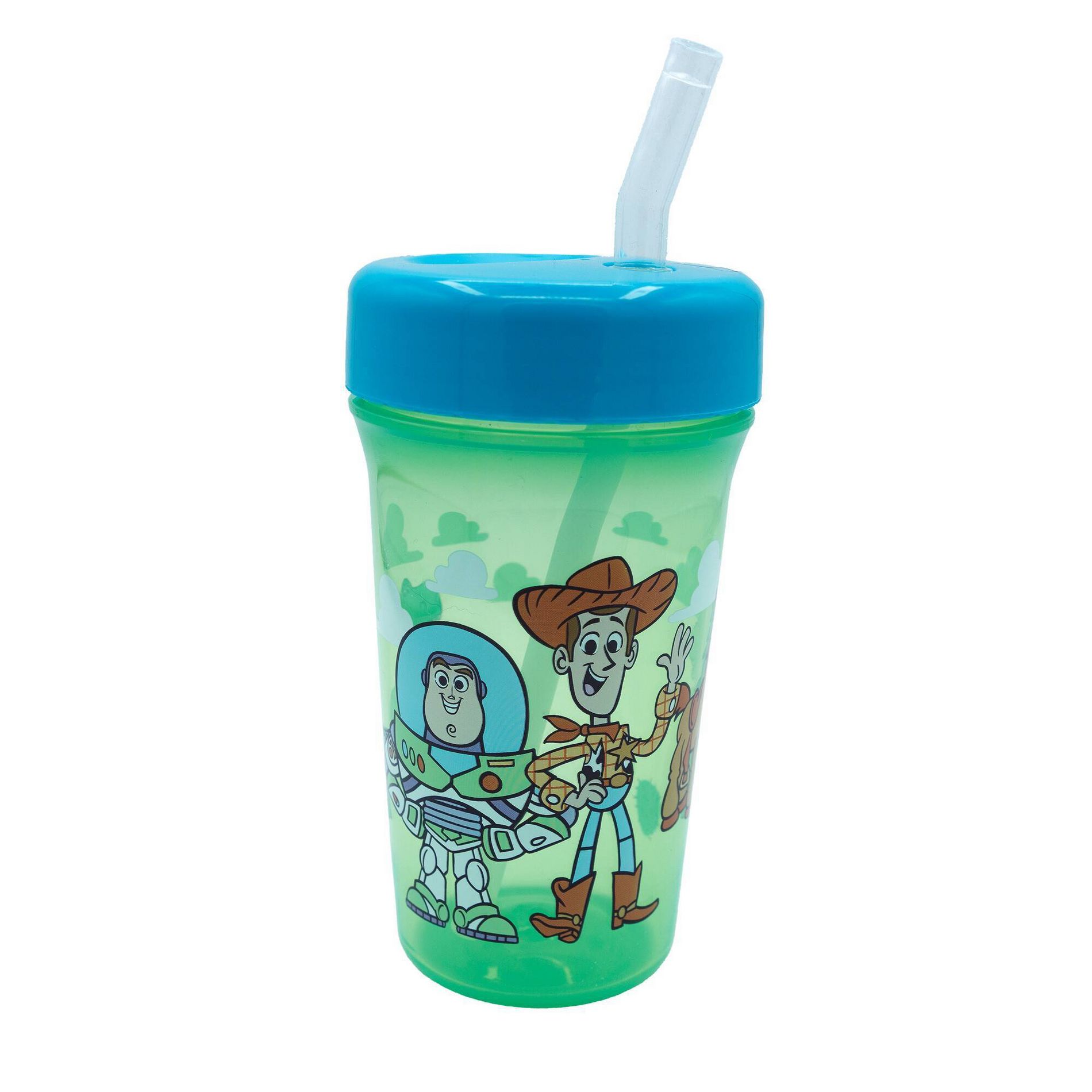 The First Years Toy Story 12oz Polypropylene Straw Tumbler Cup: BPA-Free, Includes Lid and Straw, 7.5-Inch Height